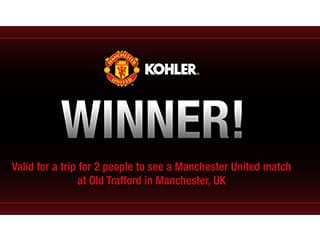 Kohler Announces the Winner of the Manchester United Retail promotion