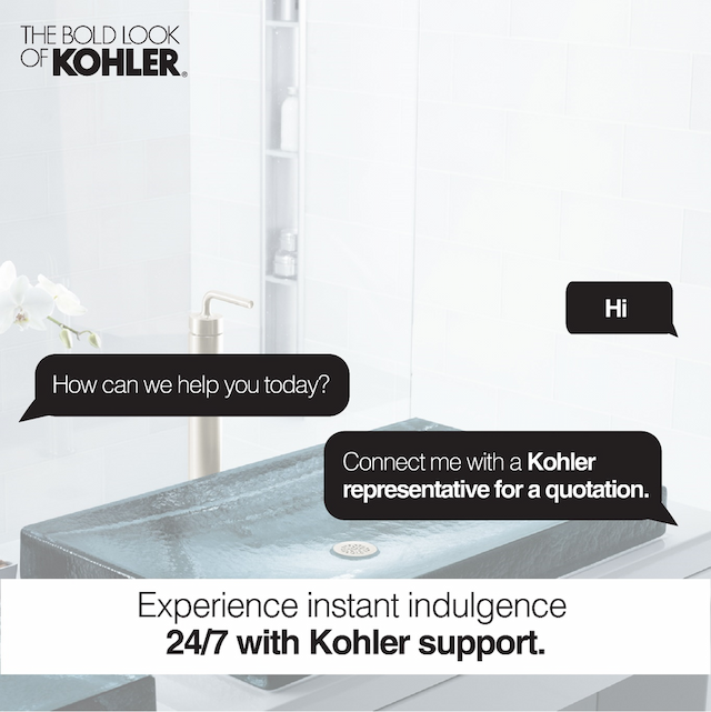 Chatbots to Address your Queries about Kohler Bathroom Fittings