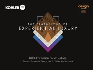 Kohler Partners with Design Joburg to Celebrate Design and Innovation